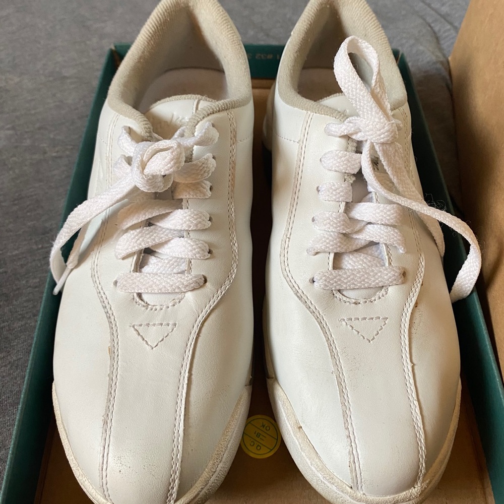 White Clark’s sneakers
